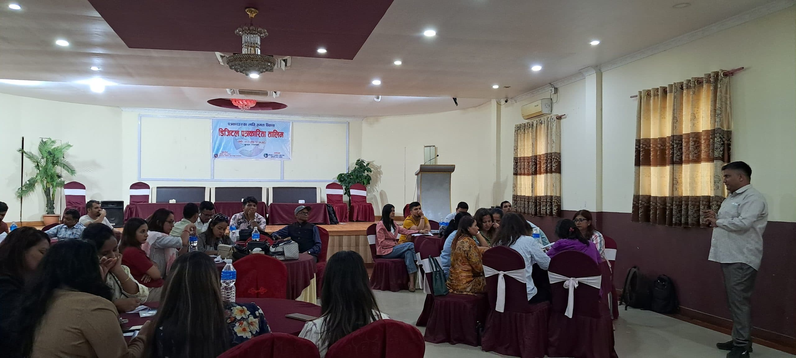 लुम्बिनीका पत्रकारलाई डिजिटल पत्रकारिता तालिम